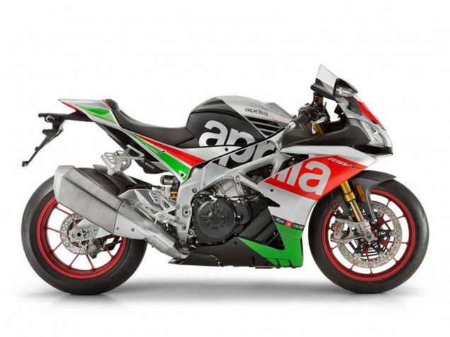 Erschwingliche Aprilia RSV4 1000 Motorrad Verkleidung 2016-2020 - Silber Rot Schwarz Grun