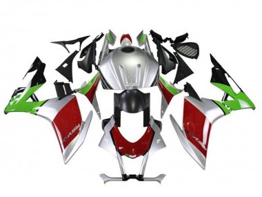 Erschwingliche Aprilia RSV4 1000 Motorrad Verkleidung Kit 2016-2020 - Silber Rot Schwarz Grun