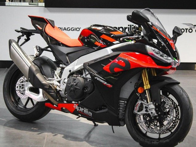 Erschwingliche Aprilia RSV4 1100 Motorrad Verkleidung 2021-2024 - Rot Schwarz