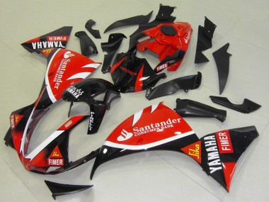 Erschwingliche Yamaha YZF R1 Motorrad Verkleidung 2009-2011 - Rot Schwarz Weiss Santunder Fimer