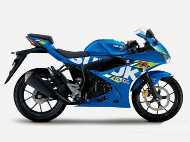 Erschwingliche Suzuki GSXR125 Motorrad Verkleidung 2017-2025 - Blau Gelb Ecstar