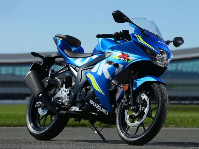 Erschwingliche Suzuki GSXR125 Motorrad Verkleidung 2017-2025 - Blau