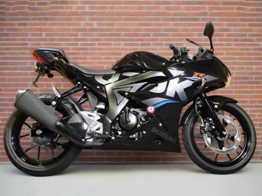 Erschwingliche Suzuki GSXR125 Motorrad Verkleidung 2017-2025 - Schwarz Silber Blau