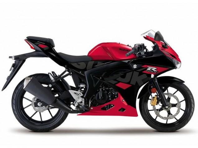 Erschwingliche Suzuki GSXR125 Motorrad Verkleidung 2017-2025 - Rot Schwarz