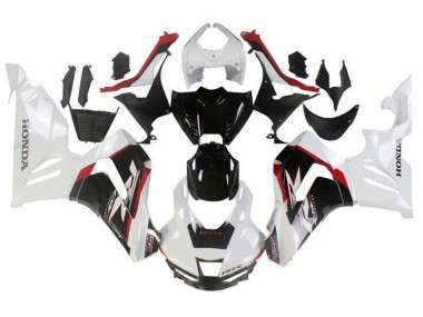 Erschwingliche Honda CBR1000RR-R Motorrad Verkleidung 2020-2023 - Weiss Rot Glanzendes Schwarz