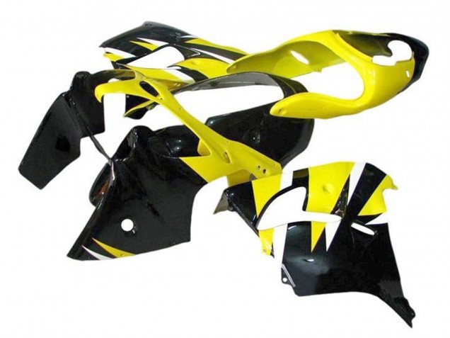 Erschwingliche Kawasaki ZX9R Motorrad Verkleidung 2000-2001 - Gelb Schwarz