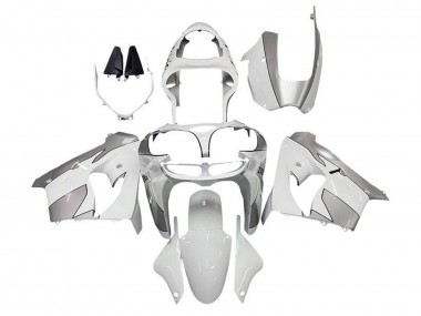 Erschwingliche Kawasaki ZX9R Motorrad Verkleidung 2002-2003 - Weiss Silber