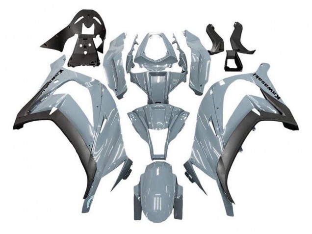 Erschwingliche Kawasaki ZX10R Motorrad Verkleidung 2011-2015 - Nardo Grau Matt Schwarz