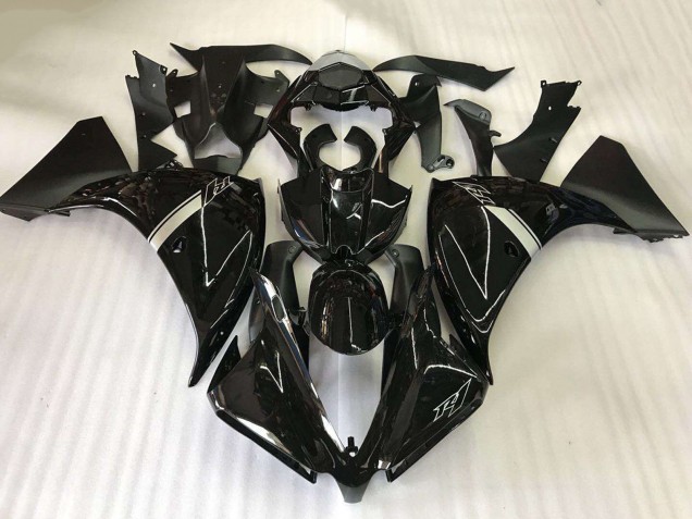 Erschwingliche Yamaha YZF R1 Motorrad Verkleidung 2012-2014 - Glanzendes Schwarz