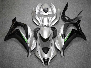 Erschwingliche Kawasaki ZX10R Motorrad Verkleidung 2016-2020 - Silber Grun Schwarz