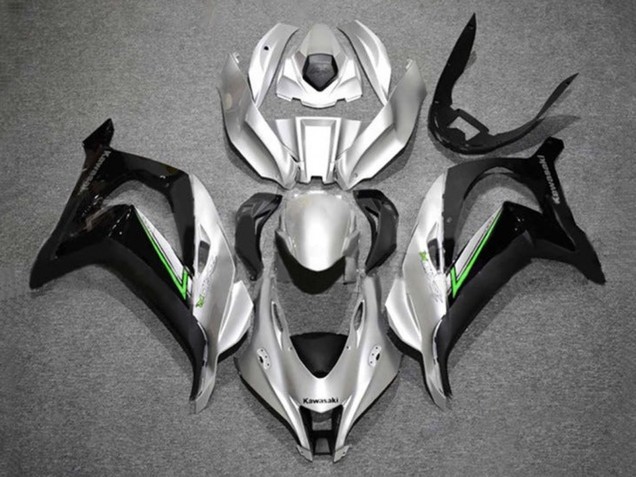 Erschwingliche Kawasaki ZX10R Motorrad Verkleidung 2016-2020 - Silber Grun Schwarz