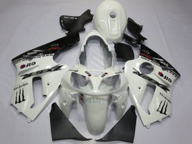 Erschwingliche Kawasaki ZX12R Motorrad Verkleidung 2000-2001 - Perl Weiss Schwarz Elf Monster Energy