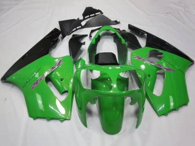 Erschwingliche Kawasaki ZX12R Motorrad Verkleidung 2000-2001 - Grun Schwarz Lila