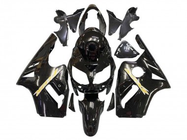 Erschwingliche Kawasaki ZX12R Motorrad Verkleidung 2002-2006 - Glanzendes Schwarz Gold