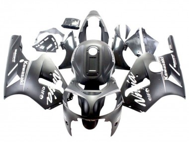 Erschwingliche Kawasaki ZX12R Motorrad Verkleidung 2002-2006 - Matt Schwarz Weiss