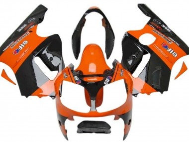 Erschwingliche Kawasaki ZX12R Motorrad Verkleidung 2002-2006 - Orange Schwarz Elf Bridgestone
