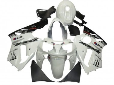 Erschwingliche Kawasaki ZX12R Motorrad Verkleidung 2002-2006 - Perl Weiss Schwarz Elf Monster