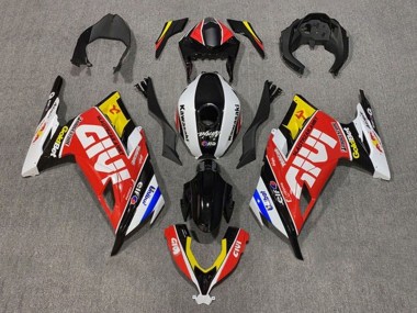Erschwingliche Kawasaki EX300 Motorrad Verkleidung 2013-2024 - Weiss Rot Gelb Blau Schwarz Givi