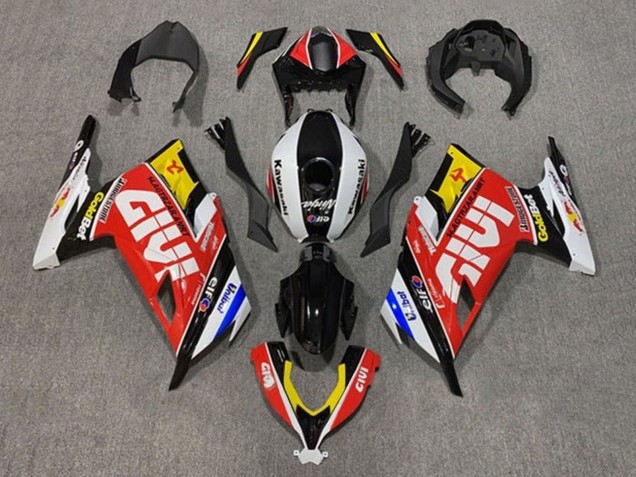 Erschwingliche Kawasaki EX300 Motorrad Verkleidung 2013-2024 - Weiss Rot Gelb Blau Schwarz Givi