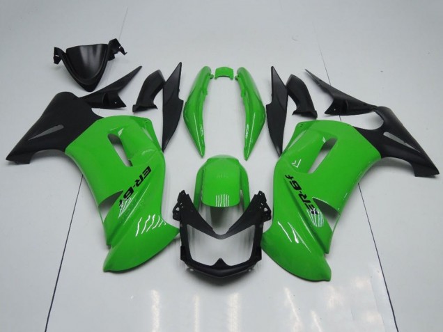 Erschwingliche Kawasaki Ninja 650 EX650 Motorrad Verkleidung 2006-2008 - Grun Schwarz