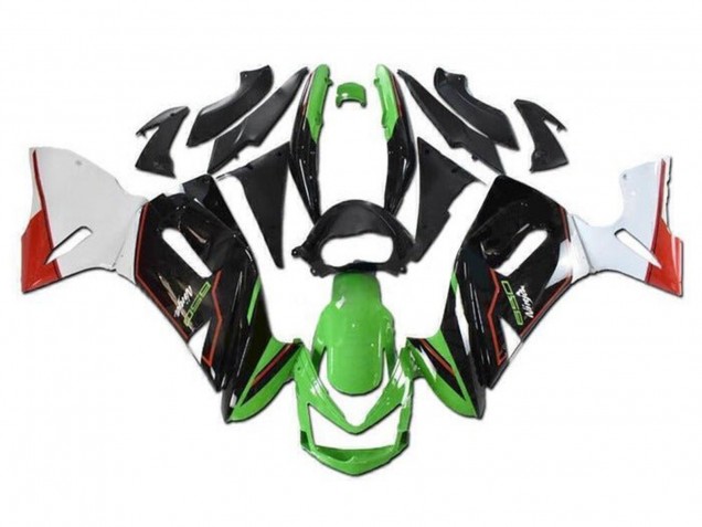 Erschwingliche Kawasaki Ninja 650 EX650 Motorrad Verkleidung 2006-2008 - Grun Schwarz Weiss Rot