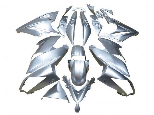 Erschwingliche Kawasaki Ninja 650 EX650 Motorrad Verkleidung 2009-2011 - Silber