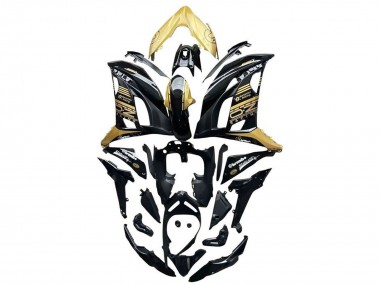 Erschwingliche Kawasaki Ninja 650 EX650 Motorrad Verkleidung 2017-2019 - Gold Schwarz