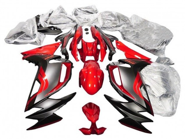 Erschwingliche Kawasaki Ninja 650 EX650 Motorrad Verkleidung 2020-2025 - Rot Matt Schwarz