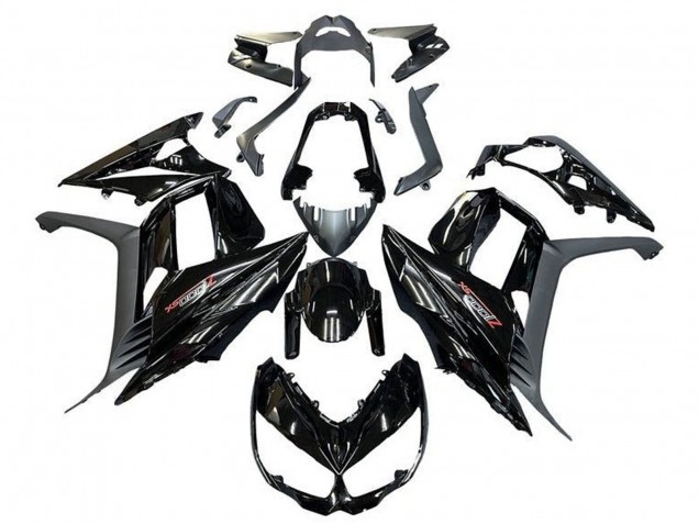 Erschwingliche Kawasaki Z1000SX Motorrad Verkleidung 2010-2016 - Glanzendes Schwarz