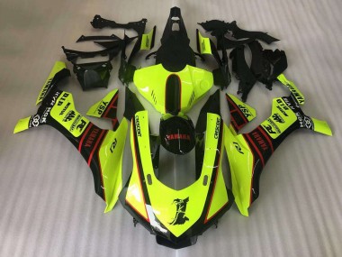 Erschwingliche Yamaha YZF R1 Motorrad Verkleidung 2015-2019 - Gelb Rot Schwarz Motul YSP