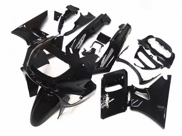 Erschwingliche Kawasaki ZZR400 Motorrad Verkleidung 1993-2007 - Glanzendes Schwarz