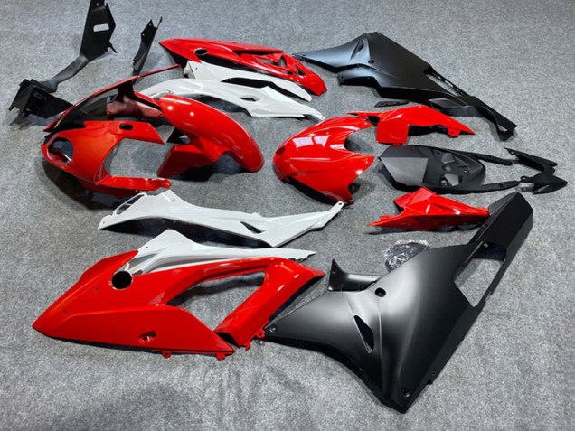 Erschwingliche BMW S1000RR Motorrad Verkleidung 2009-2014 - Rot Weiss Matt Schwarz