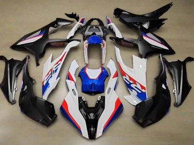 Erschwingliche BMW S1000RR Motorrad Verkleidung 2019-2022 - Weiss Rot Blau Schwarz