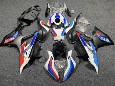 Erschwingliche BMW S1000RR Motorrad Verkleidung 2019-2022 - Weiss Blau Matt Schwarz Rot