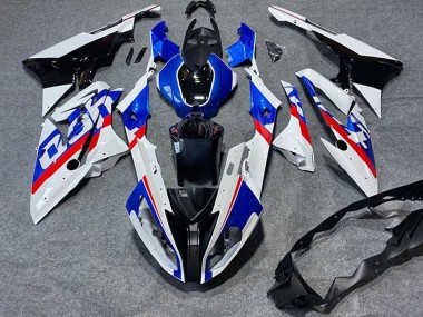 Erschwingliche BMW S1000RR Motorrad Verkleidung 2019-2022 - Weiss Blau Rot Schwarz
