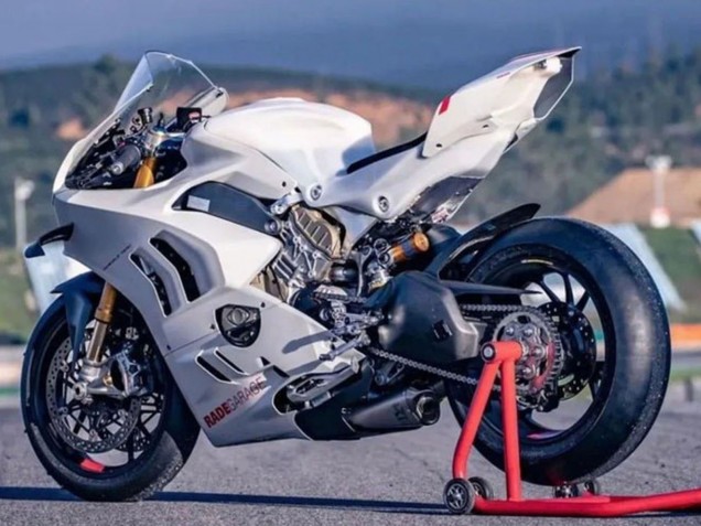 Erschwingliche Ducati Panigale V4 V4S Motorrad Verkleidung 2022-2024 - Weiss