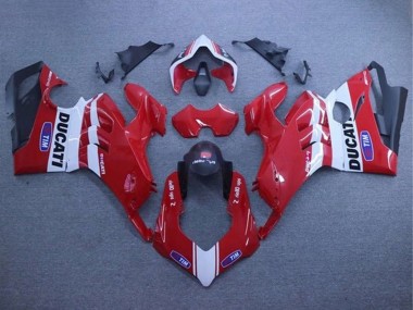 Erschwingliche Ducati Panigale V4 V4S Motorrad Verkleidung 2020-2021 - Weiss Rot Matt Schwarz Tim