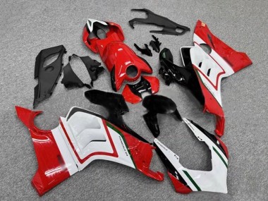 Erschwingliche Ducati Panigale V4 V4S Motorrad Verkleidung 2020-2021 - Weiss Rot Glanzendes Schwarz Grun