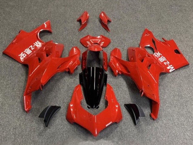 Erschwingliche Ducati Panigale V4 V4S Motorrad Verkleidung 2020-2021 - Rot