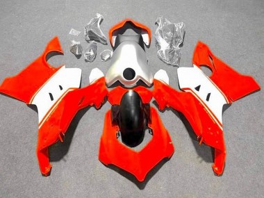 Erschwingliche Ducati Panigale V4 V4S Motorrad Verkleidung 2020-2021 - Silber Weiss Rot