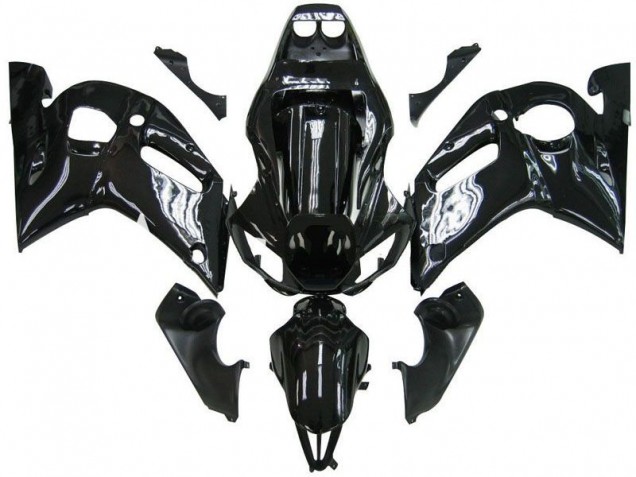 Erschwingliche Yamaha YZF 600 R6 Motorrad Verkleidung 1998-2002 - Glanzendes Schwarz