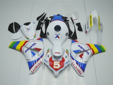 Erschwingliche Honda CBR1000RR Motorrad Verkleidung 2008-2011 - Weiss Blau Rot ValvoLinie Farbrad