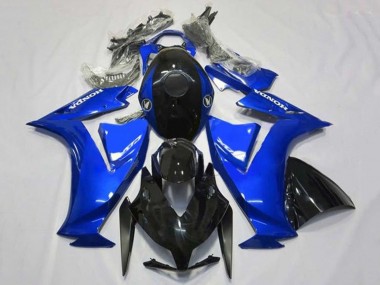 Erschwingliche Honda CBR1000RR Motorrad Verkleidung 2012-2016 - Blau Glanzendes Schwarz