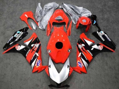 Erschwingliche Honda CBR1000RR Motorrad Verkleidung 2012-2016 - Rot Silber Glanzendes Schwarz