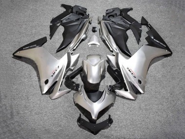 Erschwingliche Honda CBR500R Motorrad Verkleidung 2013-2015 - Silber Matt Schwarz