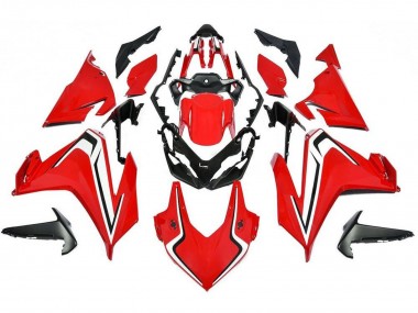Erschwingliche Honda CBR500R Motorrad Verkleidung Kit 2019-2021 - Rot Weiss Schwarz