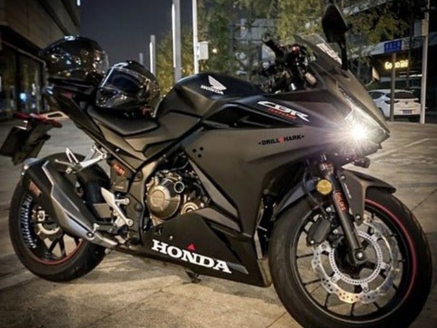 Erschwingliche Honda CBR500R Motorrad Verkleidung 2019-2021 - Matt Schwarz