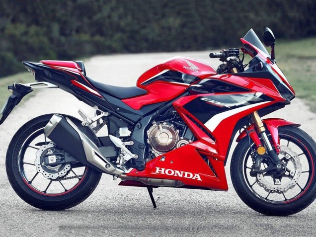 Erschwingliche Honda CBR500R Motorrad Verkleidung 2019-2021 - Rot Weiss Glanzendes Schwarz OEM Stil