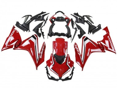 Erschwingliche Honda CBR500R Motorrad Verkleidung 2019-2021 - Rot Weiss Schwarz