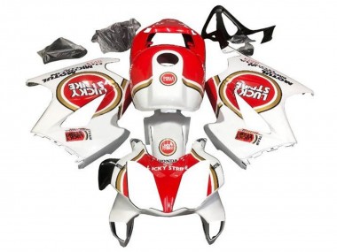 Erschwingliche Honda VFR 800 Motorrad Verkleidung 2002-2013 - Weiss Rot Lucky Strike